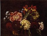 Flowers Dahlias and Gladiolas